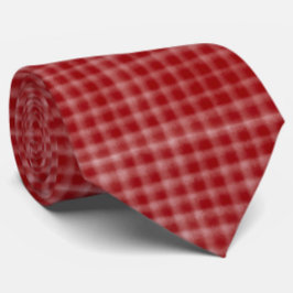Fun Crosshatch Muster rot und weiß Krawatte