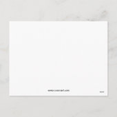 Fun Crow Liebe Feiertagspostkarte (Rückseite)