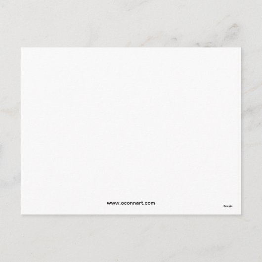 Fun Crow Liebe Feiertagspostkarte (Rückseite)