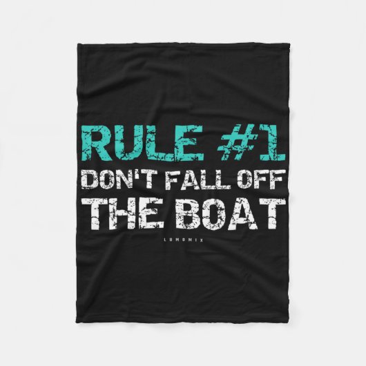 Fun Cruise - Regel #1 Nicht aus dem Boot fallen Fleecedecke (Vorderseite)