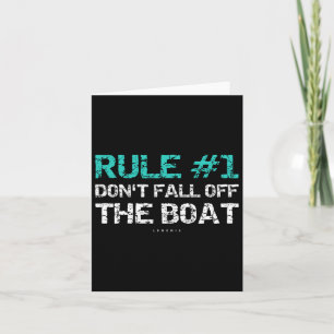 Fun Cruise - Regel #1 Nicht aus dem Boot fallen Karte