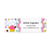 Fun Cupcake and Bakers Hat Labels (Vorne)