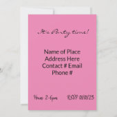 FUN Cupcake Happy Birthday Einladung (Rückseite)