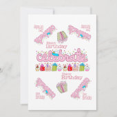 FUN Cupcake Happy Birthday Einladung (Vorderseite)