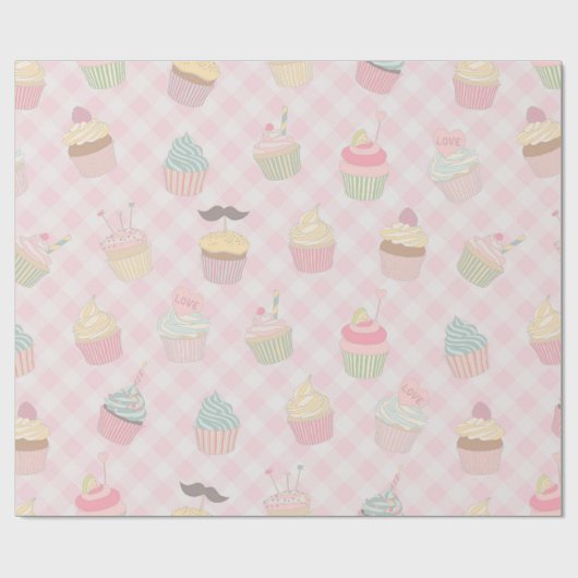 Fun Cupcakes Geschenkpapier (Flach)