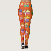 Fun cupcakes l Dessert Farbige Orange Leggings (Rückseite)