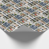 Fun Custom 8 x Foto Grid FA LA Wrapping Paper Geschenkpapier (Ecke)