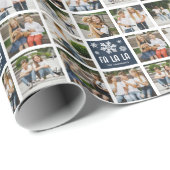 Fun Custom 8 x Foto Grid FA LA Wrapping Paper Geschenkpapier (Rolleneckpunkt)