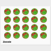 Fun Custom Apple Labels Runder Aufkleber (Blatt)