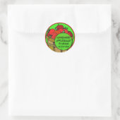 Fun Custom Apple Labels Runder Aufkleber (Tasche)