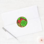 Fun Custom Apple Labels Runder Aufkleber (Umschlag)