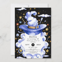 Fun Custom Broom Wizard Geburtstag