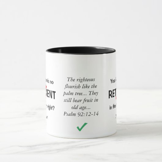 Fun Custom Christlich Retirement Kaffee Tasse (Zentrum)