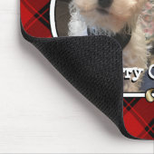 Fun Custom Christmas Red & Black Kariert Foto Fram Mousepad (Ecke)