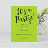 Fun Custom Colors Kid's Party Einladung (Stehend Vorderseite)