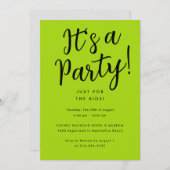 Fun Custom Colors Kid's Party Einladung (Vorne/Hinten)