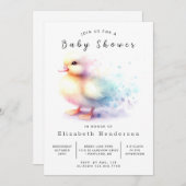 Fun Custom Duck Baby Shower Einladung (Vorne/Hinten)