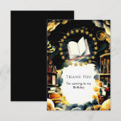 Fun Custom Enchanted Storybook Geburtstag Dankeskarte (Vorne/Hinten)