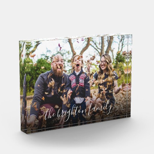 Fun Custom Family Name Fotoblock (Links)