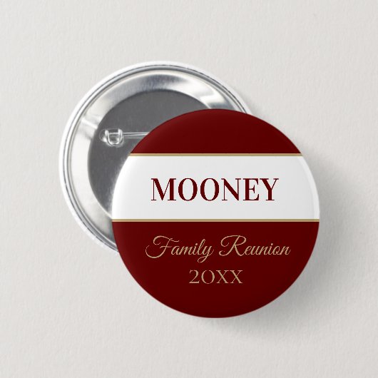 FUN, CUSTOM Family Wiedersehen Button (Vorne & Hinten)