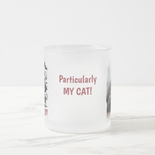 Fun Custom Halloween Cat Mattglastasse (Mittel)