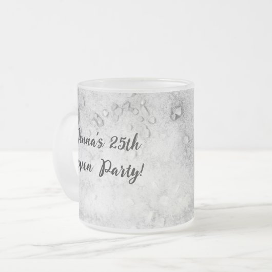 Fun Custom Halloween-Party Mattglastasse (Vorderseite Links)