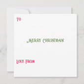 Fun Custom Holly Jolly Weihnachts Foto Geschenk (Rückseite)