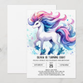 Fun Custom Horse Birthday Einladung (Vorne/Hinten)