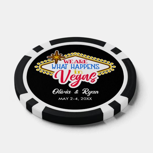 Fun Custom Las Vegas Gastgeschenk Hochzeit Pokerchips (Einzeln)