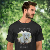 Fun Custom Pet Foto Splash World's Best Dog Vater T-Shirt