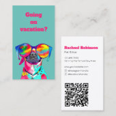 Fun Custom Pet Sitter Dog Walker Visitenkarte (Vorne/Hinten)