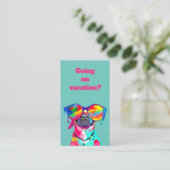 Fun Custom Pet Sitter Dog Walker Visitenkarte (Stehend Vorderseite)