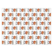 Fun Custom Pudding fröhliche Weihnachten Tischdecke (Vorderseite (Horizontal))