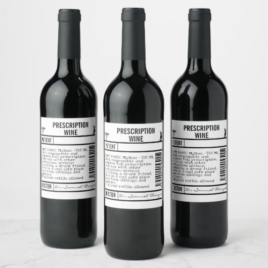 FUN Custom Wine Labels for WINE Weinetikett (Flaschen)