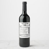 FUN Custom Wine Labels for WINE Weinetikett (Vorderseite)