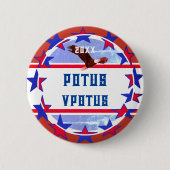 Fun Customizable Campaign Election POTUS Button (Vorderseite)