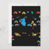Fun Customizable Construction Birthday Invitation Einladung (Rückseite)