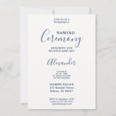 Fun Cute Blue & Green Shades Star Naming Ceremony Einladung (Rückseite)