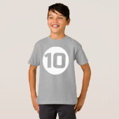 Fun CUTOUT #10 BIRTHDAY T-Shirt (Vorne ganz)