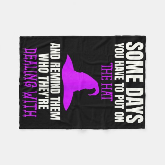 Fun D Hexenkostüm auf das Hutangebot gesetzt Fleecedecke (Vorderseite (Horizontal))