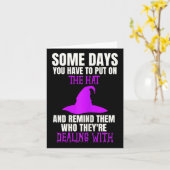 Fun D Hexenkostüm auf das Hutangebot gesetzt Karte (Gelbe Blume)