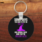 Fun D Hexenkostüm auf das Hutangebot gesetzt Schlüsselanhänger (Vorderseite)