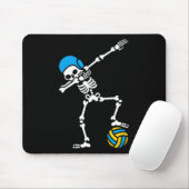 Fun Dab probieren Skelett Wasser Polo Halloween Sc Mousepad (Mit Mouse)