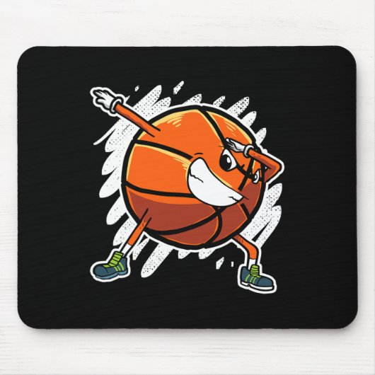Fun Dabbing Basketball Ball Dab Sports Player Mousepad (Vorne)