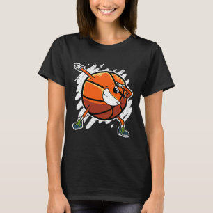 Fun Dabbing Basketball Ball Dab Sports Player T-Shirt