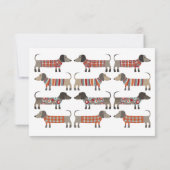 Fun Dachsund Dog Moving Announcement Ankündigung (Rückseite)