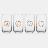 Fun Dackel Dackel Wurst Dog Monogramm erste Dosenglas (Vorderseite)