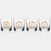 Fun Dackel Dackel Wurst Dog Monogramm erste Whiskyglas (Hinten)