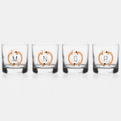 Fun Dackel Dackel Wurst Dog Monogramm erste Whiskyglas (Vorderseite)