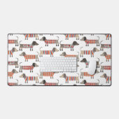Fun Dackel Dackel Wurst Hund Schreibtischunterlage (Tastatur & Maus)